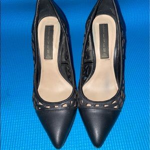 Steven by Steve Madden black heel pump, size 5.5